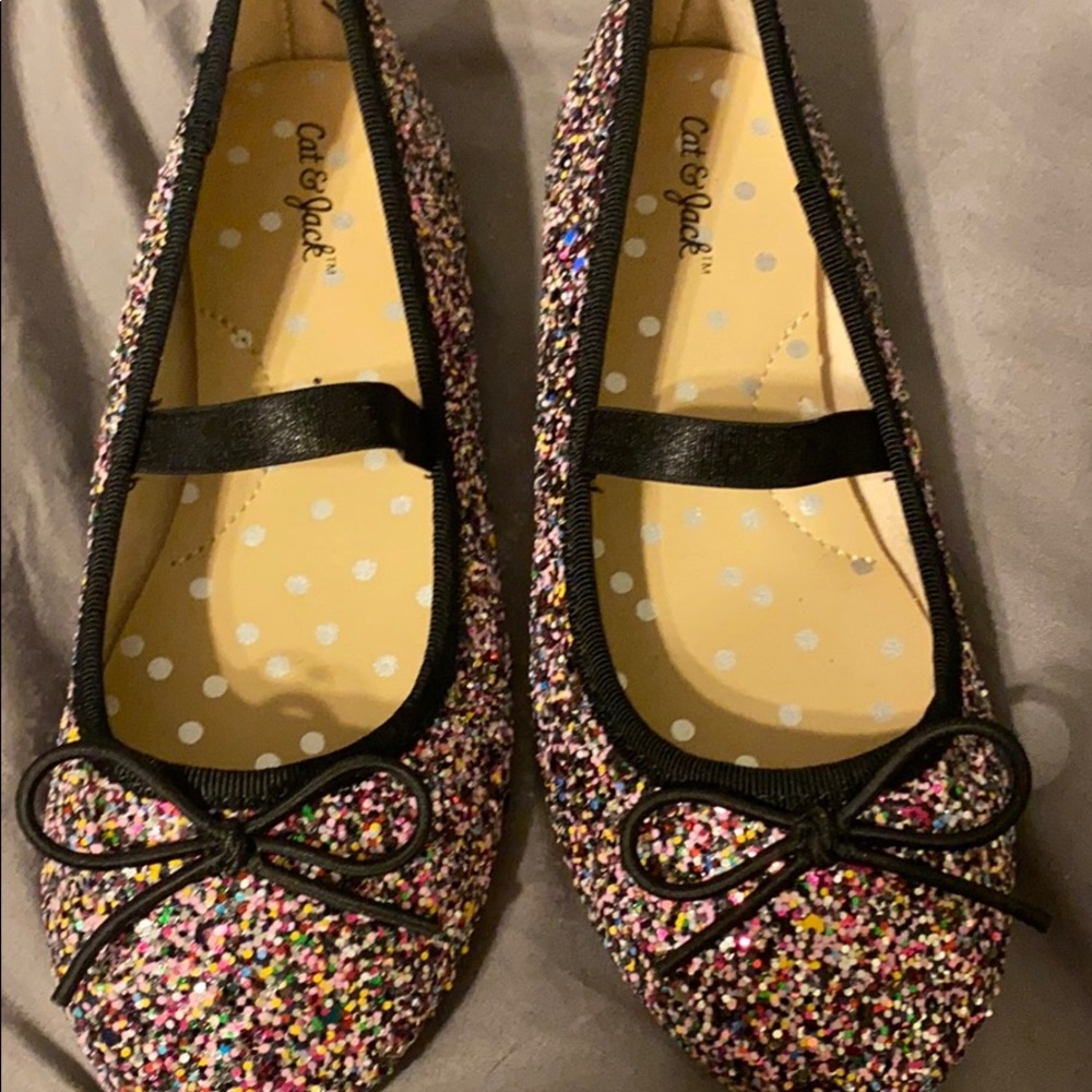 Kids Sprinkle Ballet Shoes -size 10 T. Never worn